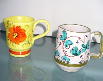 Vintage Made in Italy Ceramic Creamers