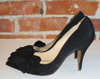 Giambattista Valli Made in Italy Spike Heeled Silk Shoes Size 38.5