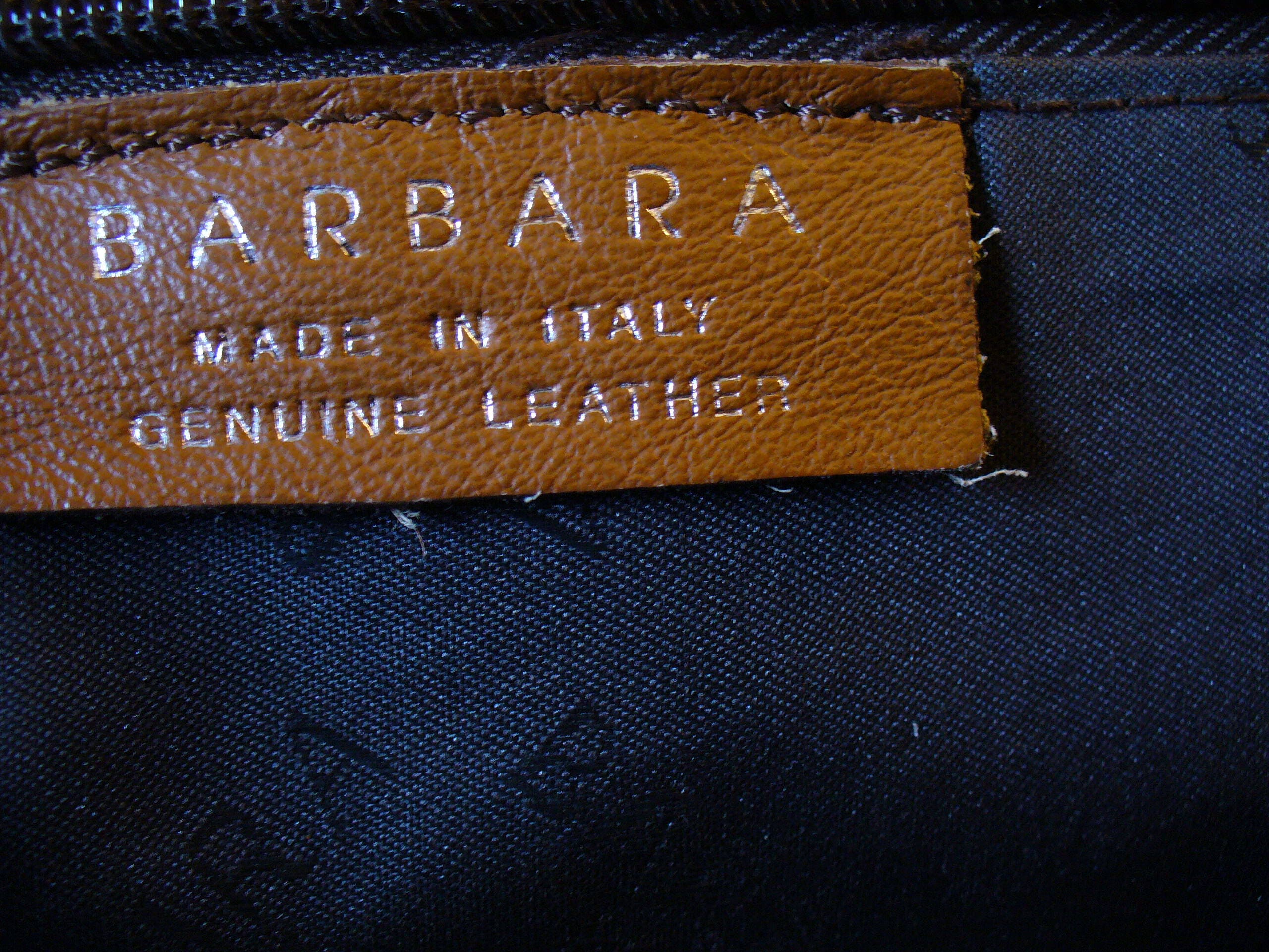 Barbara Milano Made in Italy Caramel Leather Bag