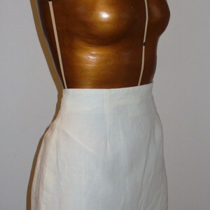 Vintage Max Mara Made in Italy Linen Skirt Size 4 US image 4