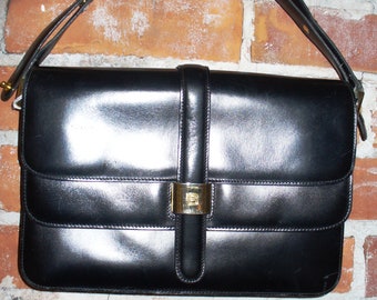 Vintage Bally Black Bag Made in Italy