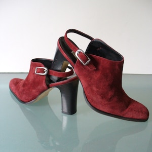 Aldo Chelini Made in Italy  Suede Slingbacks Size 6 M US