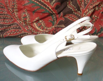 Vintage Made in Italy Rangoni Slingback Pumps 7.5US