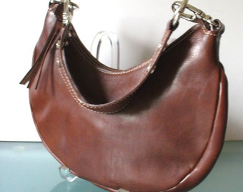 Leather School Florence Italy Hobo Style Shoulder Bag