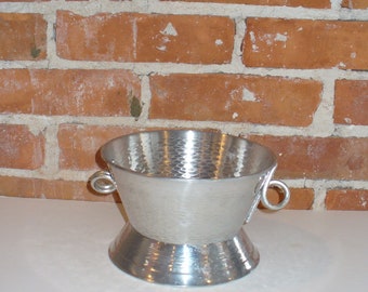 Vintage Made in Italy Nasco Hammered Aluminum  Serving Dish