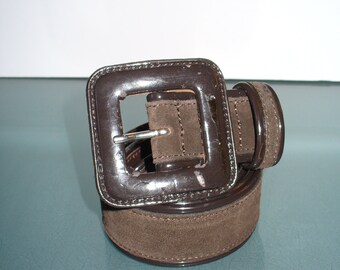 Vintage Banana Republic Made in Italy Suede Leather Belt Size XS