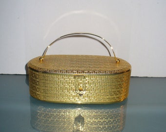 Dorian Continental Gold Metal Purse Made in Italy