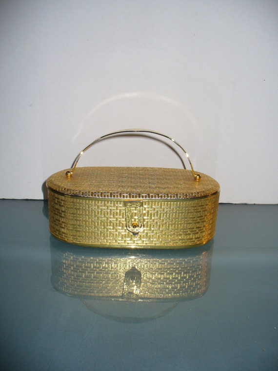 Dorian Continental Gold Metal Purse Made in Italy - image 1