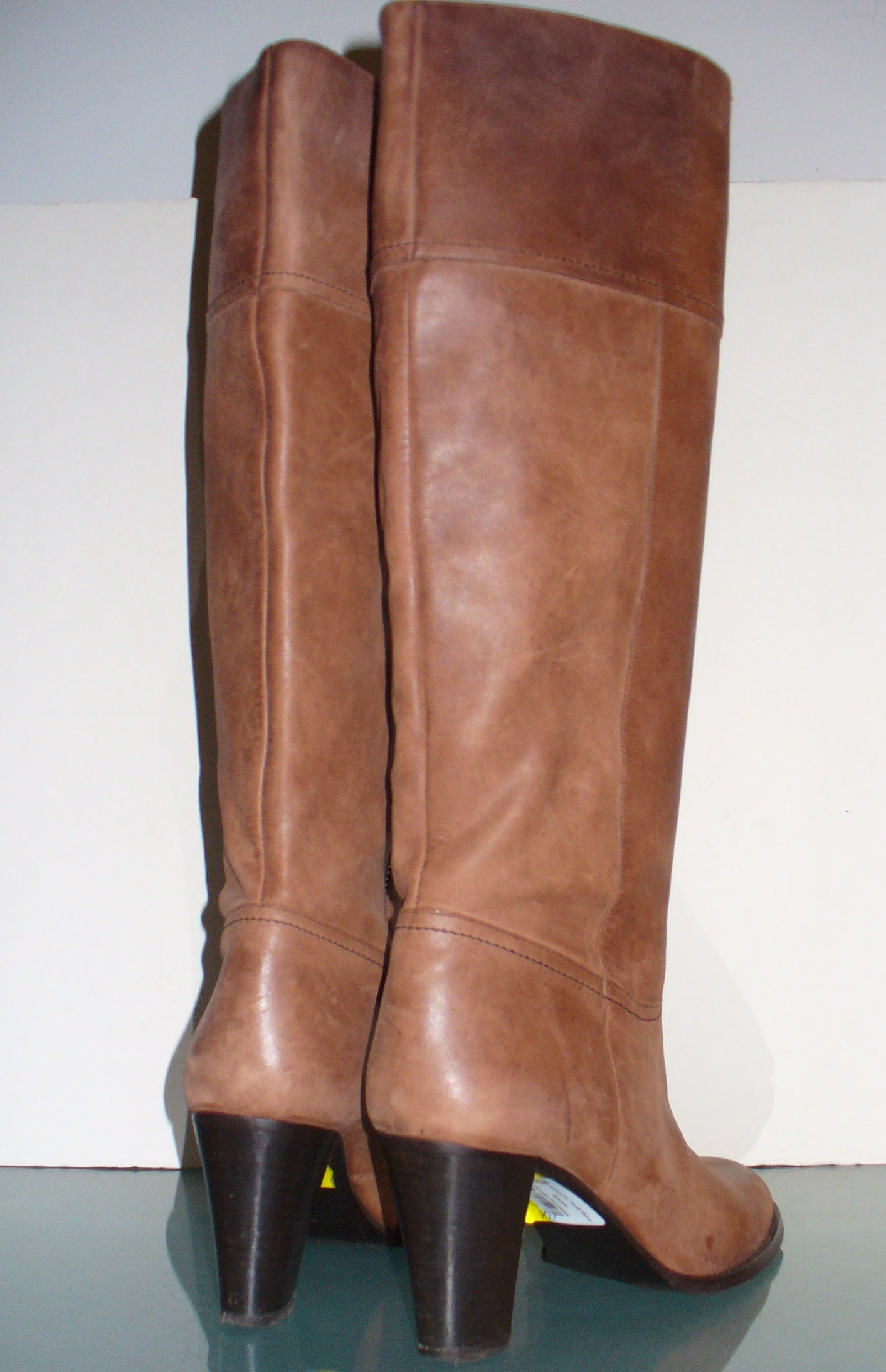 j crew leather western boots