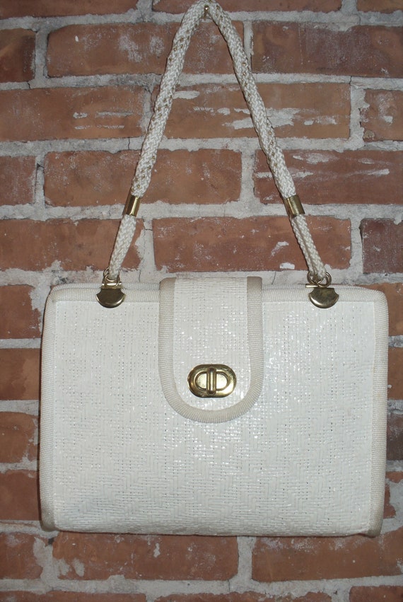 Made in Italy Vintage  Straw Shoulder Bag