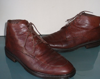 Eddie Bauer Short Tie Boots Made in Italy Size 8.5 M