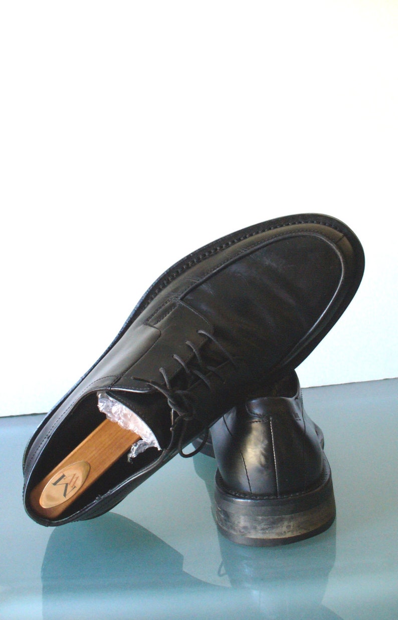 Hugo Boss Black Oxford Shoes Made in Italy Size 9US Etsy
