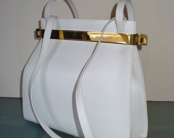 Peruzzi Made in Italy White Shoulder Bag