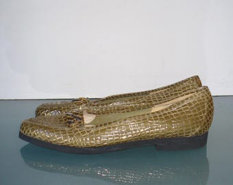 Amalfi Made in Italy Metallic Gold Leather Loafers