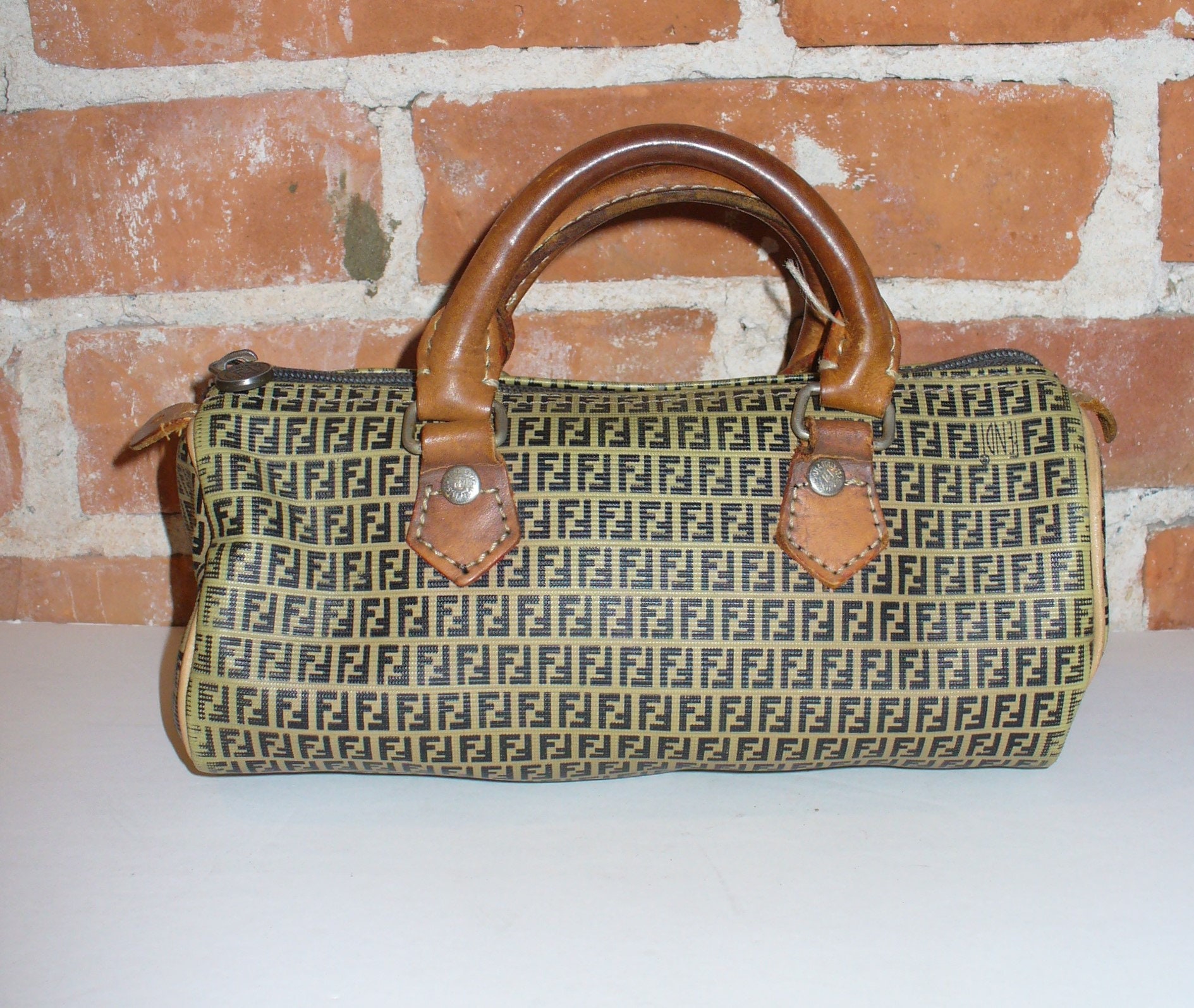 Vintage Fendi Boston Bag Made in Italy