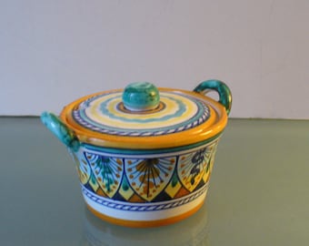 Vintage Made in Italy Fidia Deruta Serving Bowl