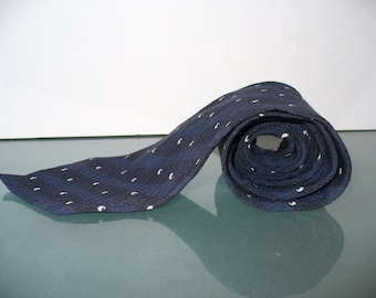 Giorgio Armani Navy Stripe Cravat Made in Italy Silk  Tie