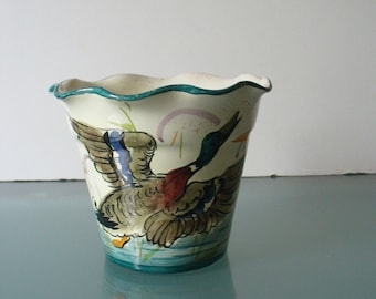 Vintage Made in Italy Ceramic Flower Pot