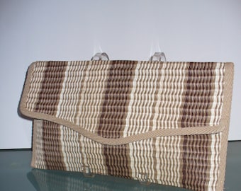 Made in Italy Large Woven Clutch Bag