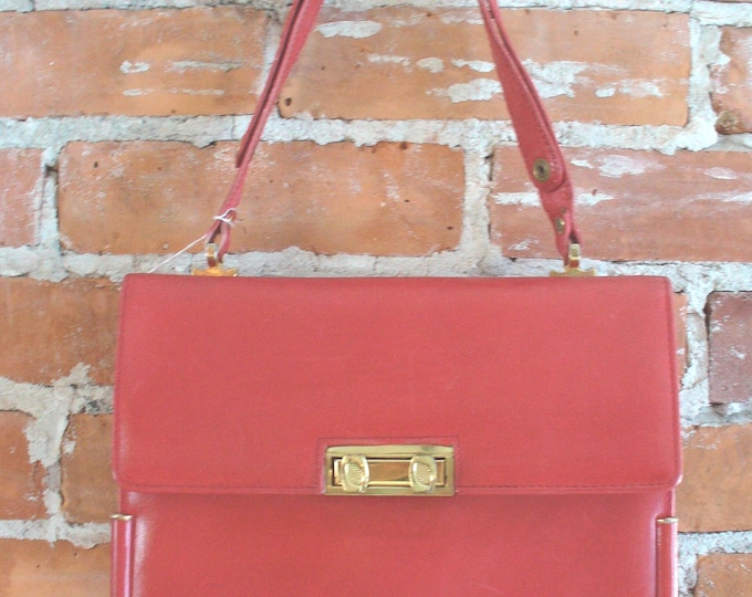 Featured listing image: Vintage Leather Guild Florence  Messenger Bag Made in Italy