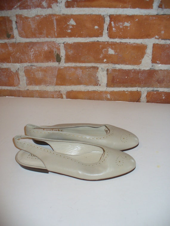 Vintage Made in Italy Ann Taylor Sling Back Balle… - image 1