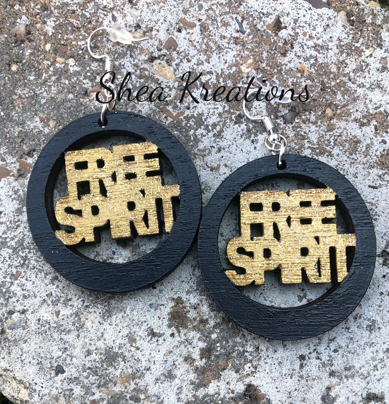 Wooden Custom Earrings Free Spirit Earrings Top Selling Items