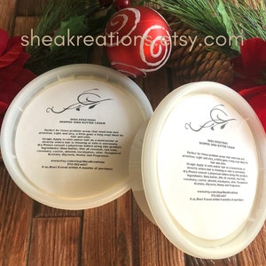 Whipped Shea Butter Cream, 8 oz Natural Sealant,Dry Skin Conditioner, Hair Growth, Homemade Recipe, Coconut Oil Added image 5