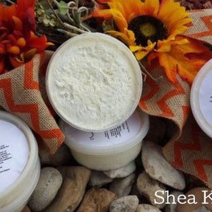 Whipped Shea Butter Cream, 8 oz Natural Sealant,Dry Skin Conditioner, Hair Growth, Homemade Recipe, Coconut Oil Added image 2