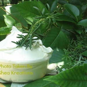 Whipped Shea Butter Cream, 8 oz Natural Sealant,Dry Skin Conditioner, Hair Growth, Homemade Recipe, Coconut Oil Added image 4