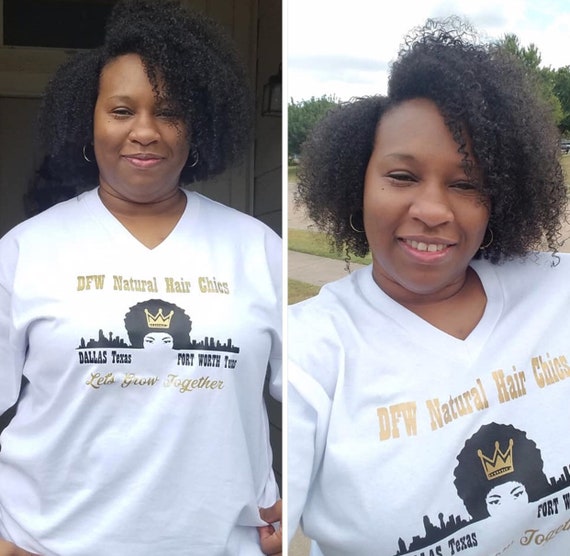 Dfw Natural Hair Chics Tee T Shirt Facebook Hair Group Heir Etsy