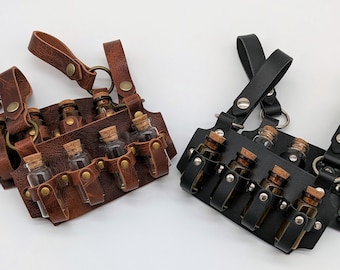 Leather Quadruple Vial Holster