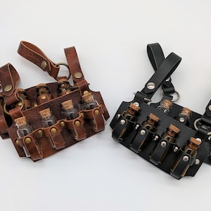 Leather Quadruple Vial Holster