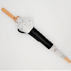 Black Leather Parasol Holster image 1