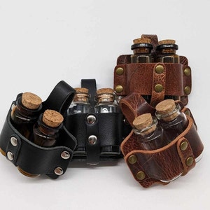 Leather Dual Vial Holster