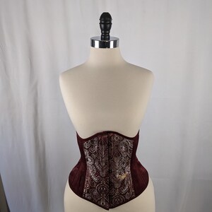 Killsman Coffee Gold Steel Boned Underbust Corset main image 0