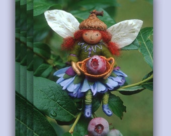 4 Cards - Blueberry Fairy