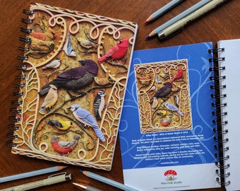 Spiral Bound Notebook - Birds of Beebe Woods