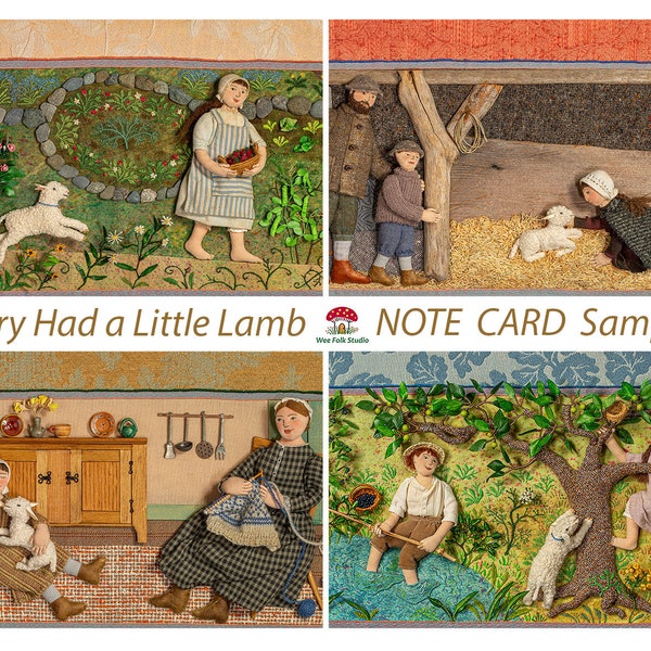 8 card sampler - Mary Had a Little Lamb - Value Pack