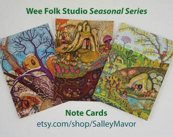 6 Cards - Seasonal Landscape Set