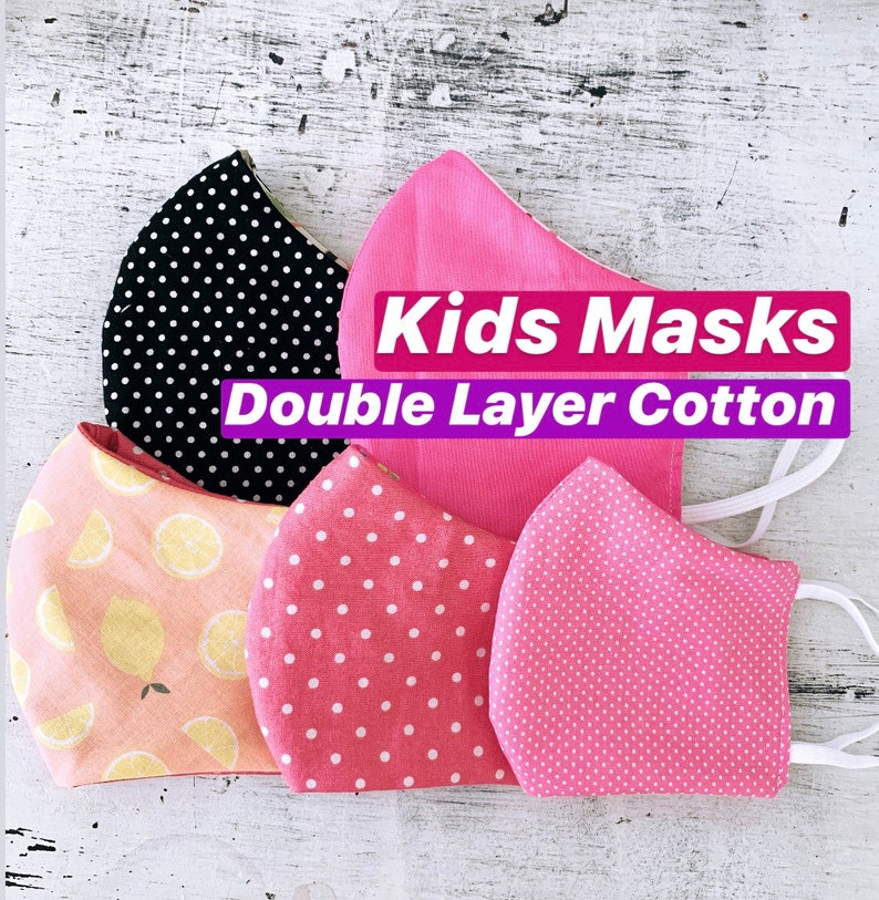 Kids Cotton Face Mask Pattern Kids Mask Pattern PDF DIY Etsy