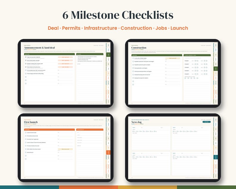 Construction Job Folder Checklist Example Pecan Island Launch Site Build Tracker, Louisiana Rocket Digital ...