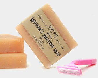 Veganistische scheerzeep voor dames: volledig natuurlijke roze kleischeerstaaf, kous voor haar
