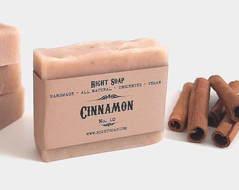 Cinnamon Soap | Anti-Cellulite | Light Peeling | Stocking stuffers for Her