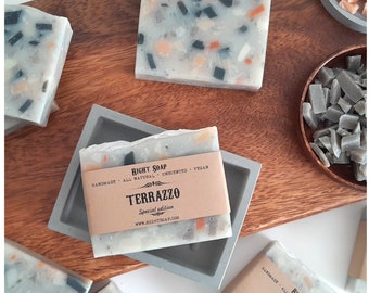Mothers Day Gift - Terrazzo Soap Bar - Unscented, Vegan, Natural, Handmade Soap for all skin types, Luxurious Decorative Terrazzo Soap