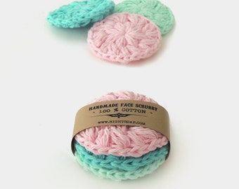 Face Scrubbies | Cotton rounds | Crochet Face Scrubby | Makeup Removers | Stocking Stuffers