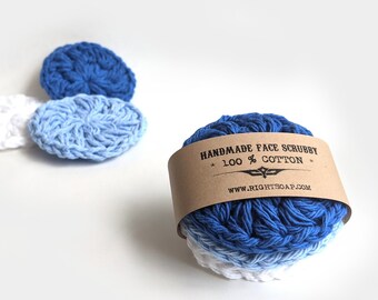 Set of 3 Face Scrubbies | Crochet Cotton Makeup Removers