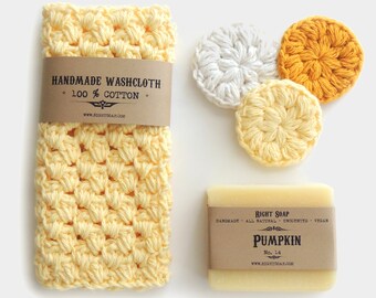 Gift Set for Women | Vegan Soaps Washcloth Face Scrubbies | Bath Set for Her |  Women Christmas gifts