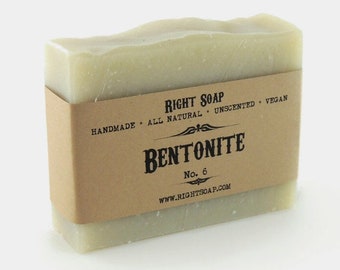 Bentonite Clay Soap | Detox Face and Body Soap Bar for Oily Skin
