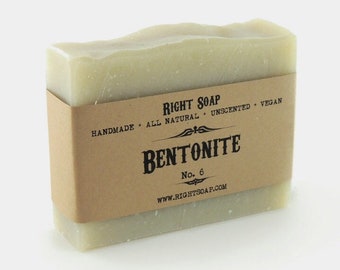 Bentonite Clay Soap | Detox Face and Body Soap Bar for Oily Skin