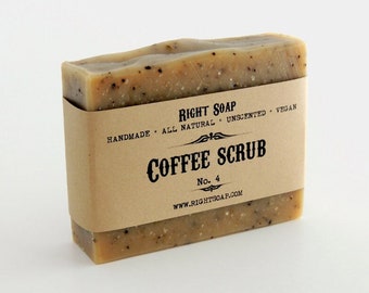 Coffee Scrub Soap | Exfoliating Body Scrub | Natural Anti-Cellulite | Kitchen Soap